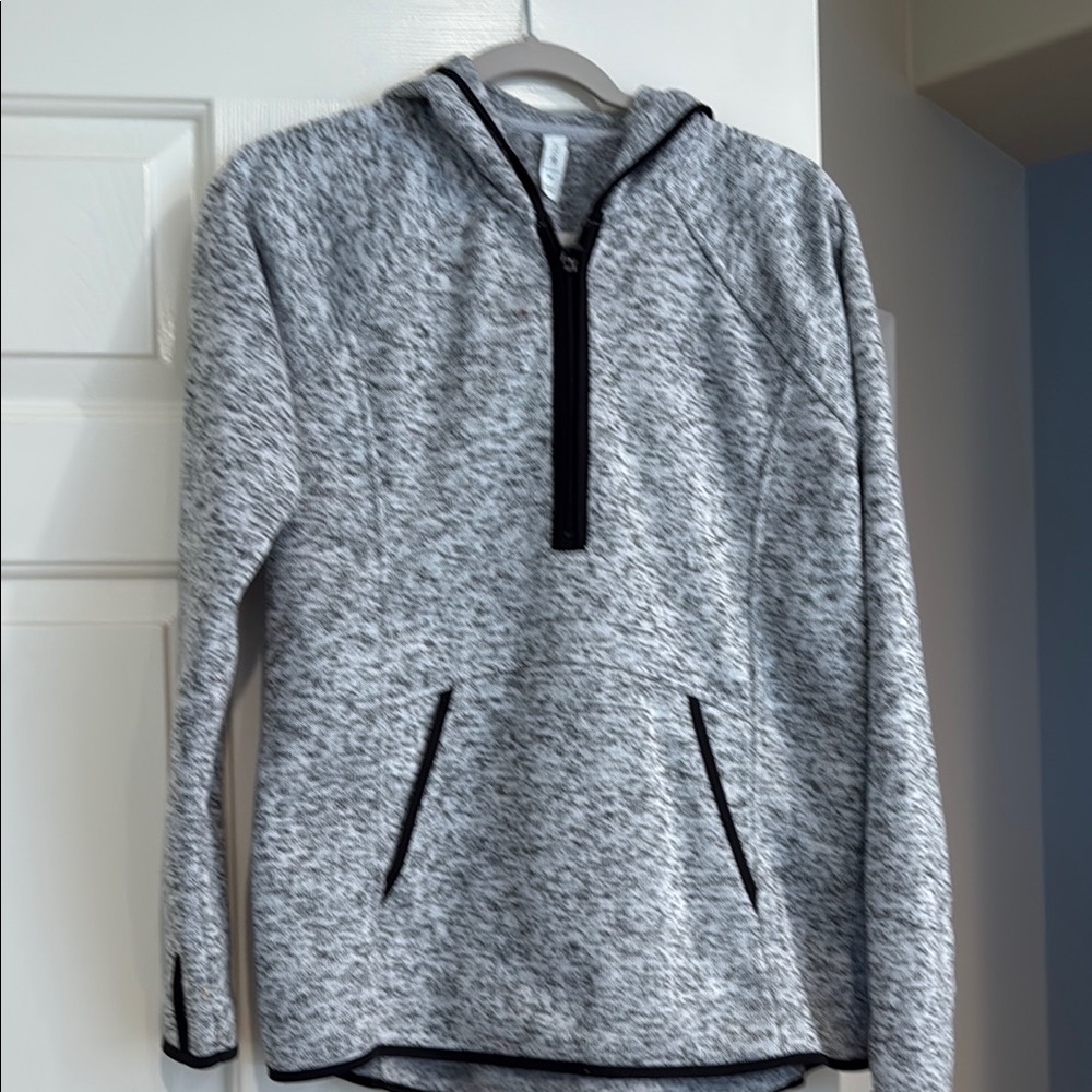 Ideology Gray Half-Zip Hoodie M